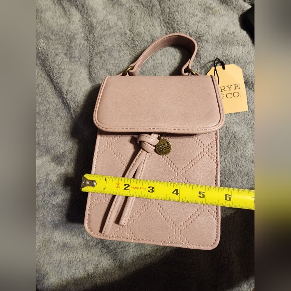 NWT FRYE & CO Pink Quilted Crossbody Bag - Picture 8 of 8